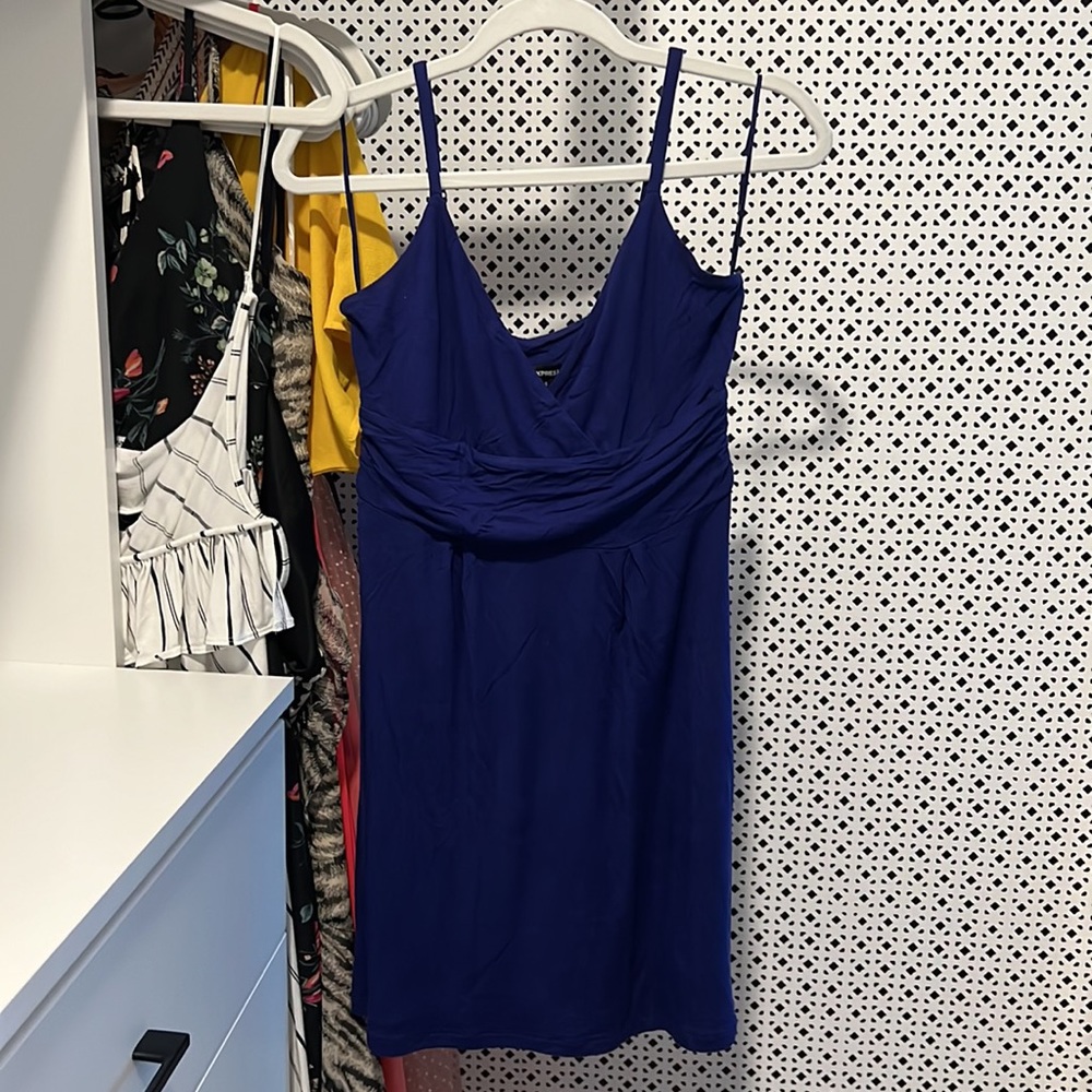 Dark blue sundress with adjustable straps